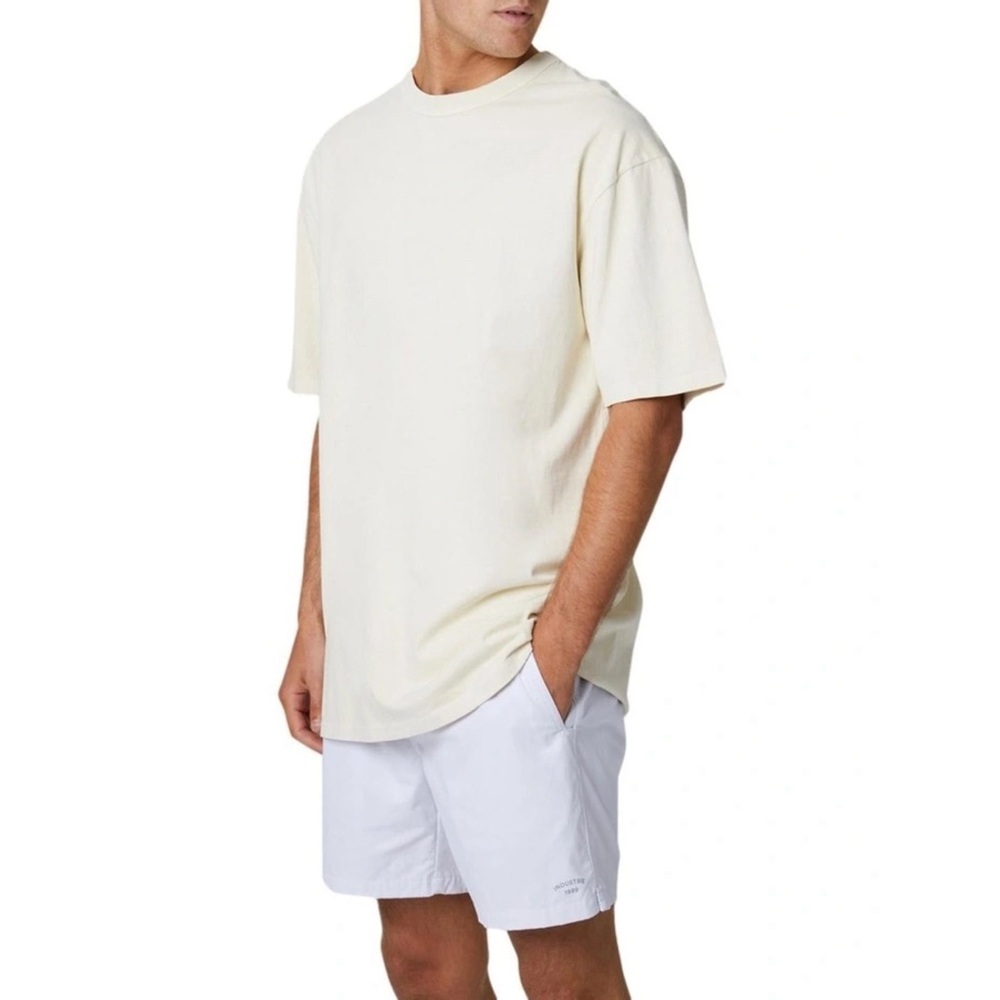 New Industrie Australia Men’s The Del Sur Tee in Od Flour Size XS